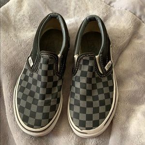 Vans unisex checkered slip on shoes. Size 13